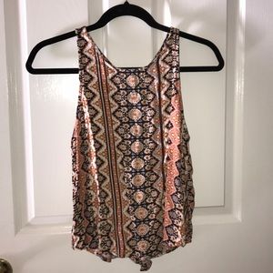 American Eagle Tank Top with lace up back size S